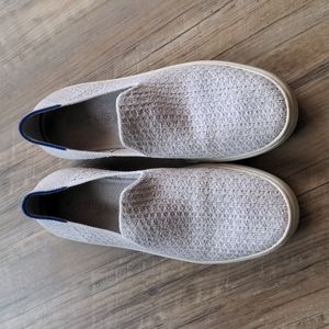 Rothy's W7.5 The Sneaker - Salt Honeycomb